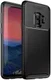 Samsung Galaxy S9 Siliconen Carbon Hoesje Zwart afbeelding 1