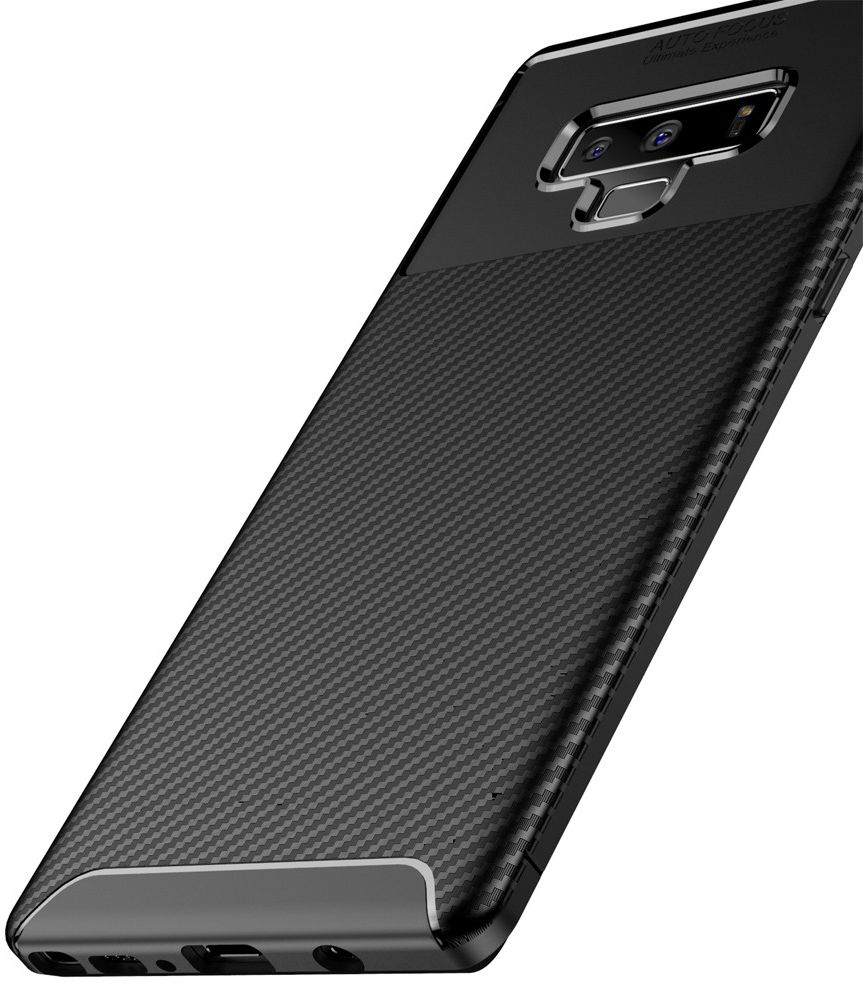 Samsung Galaxy Note 9 Siliconen Carbon Hoesje Zwart afbeelding 12
