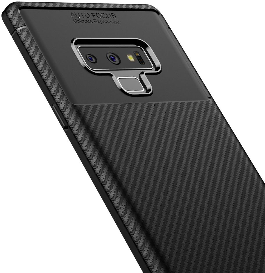 Samsung Galaxy Note 9 Siliconen Carbon Hoesje Zwart afbeelding 8
