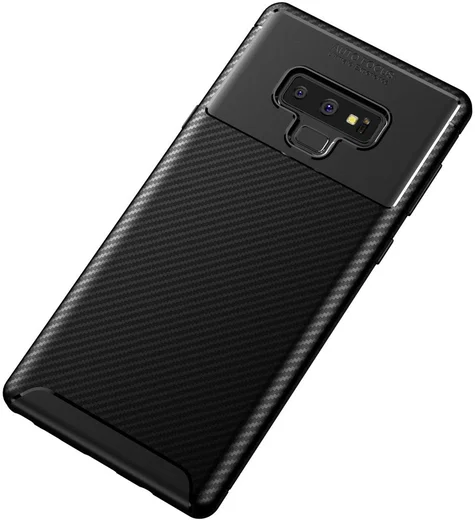 Samsung Galaxy Note 9 Siliconen Carbon Hoesje Zwart afbeelding 10