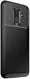 Samsung Galaxy A6 Plus Siliconen Carbon Hoesje Zwart afbeelding 2