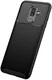 Samsung Galaxy A6 Plus Siliconen Carbon Hoesje Zwart afbeelding 4