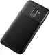 Samsung Galaxy A6 Plus Siliconen Carbon Hoesje Zwart afbeelding 9