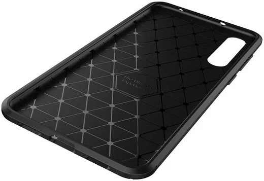 Huawei P20 Pro Siliconen Carbon Hoesje Zwart afbeelding 7