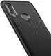 Huawei P20 Lite Siliconen Carbon Hoesje Zwart afbeelding 4