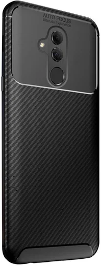 Huawei Mate 20 Lite Siliconen Carbon Hoesje Zwart afbeelding 5