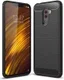 Xiaomi Pocophone F1 Brushed TPU Hoesje Zwart afbeelding 1