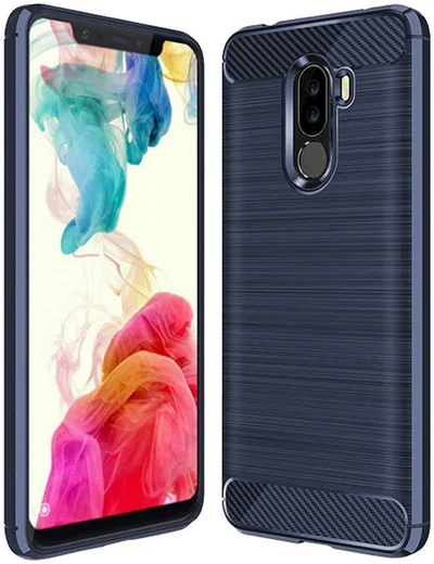 Xiaomi Pocophone F1 Brushed TPU Hoesje Blauw afbeelding 1