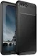 Huawei Y6 2018 Siliconen Carbon Hoesje Zwart afbeelding 1