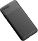 Huawei Y6 2018 Siliconen Carbon Hoesje Zwart afbeelding 9