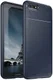 Huawei Y6 2018 Siliconen Carbon Hoesje Blauw afbeelding 1