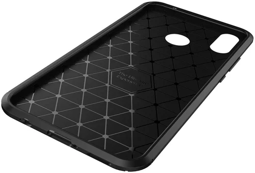 Huawei P Smart Plus Siliconen Carbon Hoesje Zwart afbeelding 8