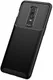 OnePlus 6 Siliconen Carbon Hoesje Zwart afbeelding 4