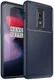 OnePlus 6 Siliconen Carbon Hoesje Blauw afbeelding 1