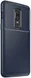 OnePlus 6 Siliconen Carbon Hoesje Blauw afbeelding 2