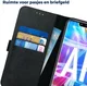 Rosso Deluxe Huawei Mate 20 Lite Hoesje Echt Leer Book Case Zwart afbeelding 5