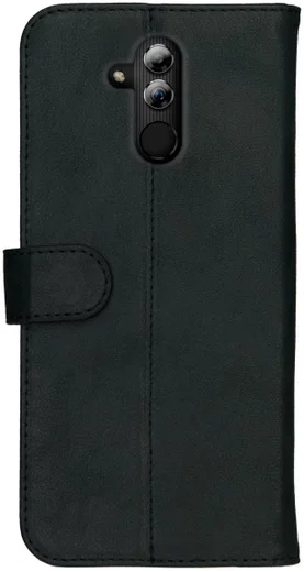 Rosso Deluxe Huawei Mate 20 Lite Hoesje Echt Leer Book Case Zwart afbeelding 12