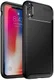 Apple iPhone XR Siliconen Carbon Hoesje Zwart afbeelding 1