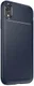 Apple iPhone XR Siliconen Carbon Hoesje Blauw afbeelding 2