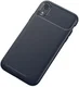 Apple iPhone XR Siliconen Carbon Hoesje Blauw afbeelding 4