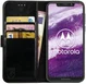 Rosso Element Motorola One Hoesje Book Cover Zwart afbeelding 1