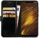Rosso Element Xiaomi Pocophone F1 Hoesje Book Cover Zwart afbeelding 1