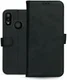 Rosso Deluxe Huawei P Smart Plus Hoesje Echt Leer Book Case Zwart afbeelding 14