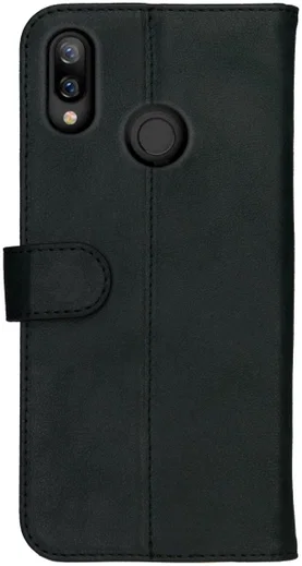 Rosso Deluxe Huawei P Smart Plus Hoesje Echt Leer Book Case Zwart afbeelding 13