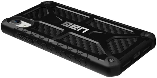 Urban Armor Gear Monarch Hoesje Apple iPhone XR Zwart Carbon Fiber afbeelding 13