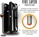 Urban Armor Gear Monarch Hoesje Apple iPhone XR Zwart Carbon Fiber afbeelding 6