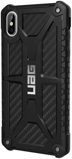 Urban Armor Gear Monarch Hoesje Apple iPhone XS Max Zwart Carbon Fiber afbeelding 11