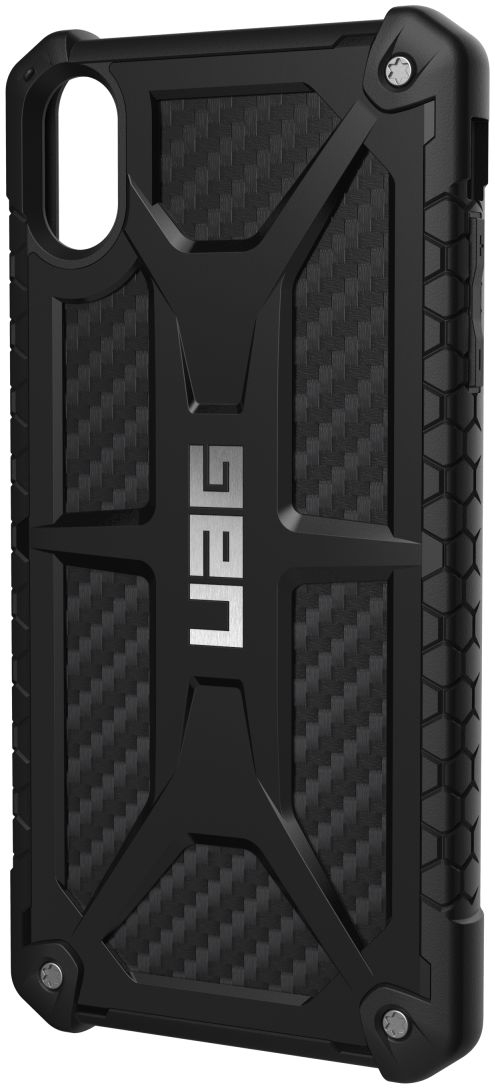 Urban Armor Gear Monarch Hoesje Apple iPhone XS Max Zwart Carbon Fiber afbeelding 15