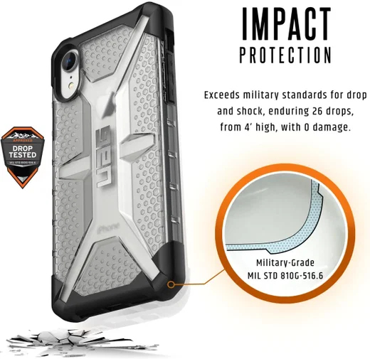 Urban Armor Gear Plasma Hoesje Apple iPhone XR Ice afbeelding 4