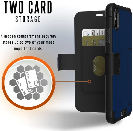Urban Armor Gear UAG Metropolis Hoesje Apple iPhone XS Max Cobalt afbeelding 8