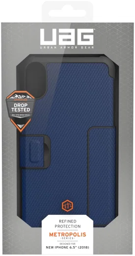 Urban Armor Gear UAG Metropolis Hoesje Apple iPhone XS Max Cobalt afbeelding 22