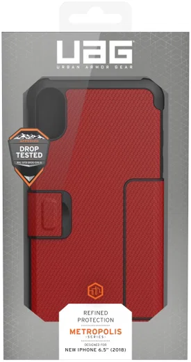 Urban Armor Gear UAG Metropolis Hoesje Apple iPhone XS Max Magma afbeelding 21