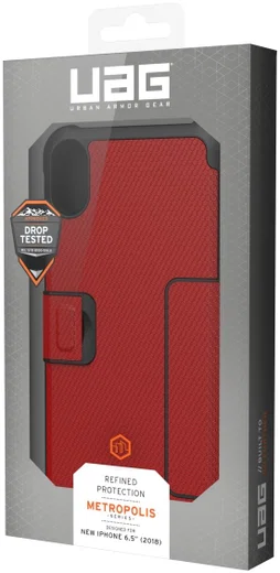 Urban Armor Gear UAG Metropolis Hoesje Apple iPhone XS Max Magma afbeelding 22