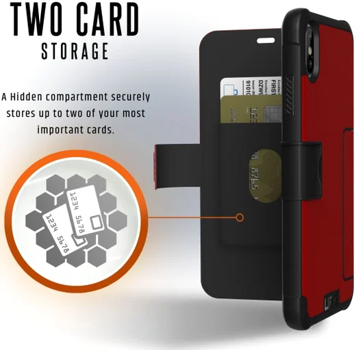 Urban Armor Gear UAG Metropolis Hoesje Apple iPhone XS Max Magma afbeelding 4