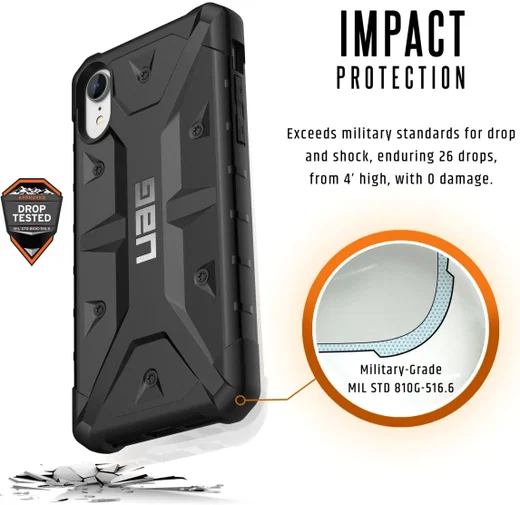 Urban Armor Gear Pathfinder Hoesje Apple iPhone XR Black afbeelding 4