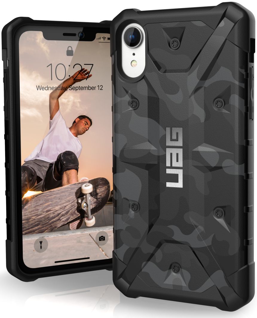 Urban Armor Gear Pathfinder Hoesje Apple iPhone XR Midnight Camo afbeelding 1