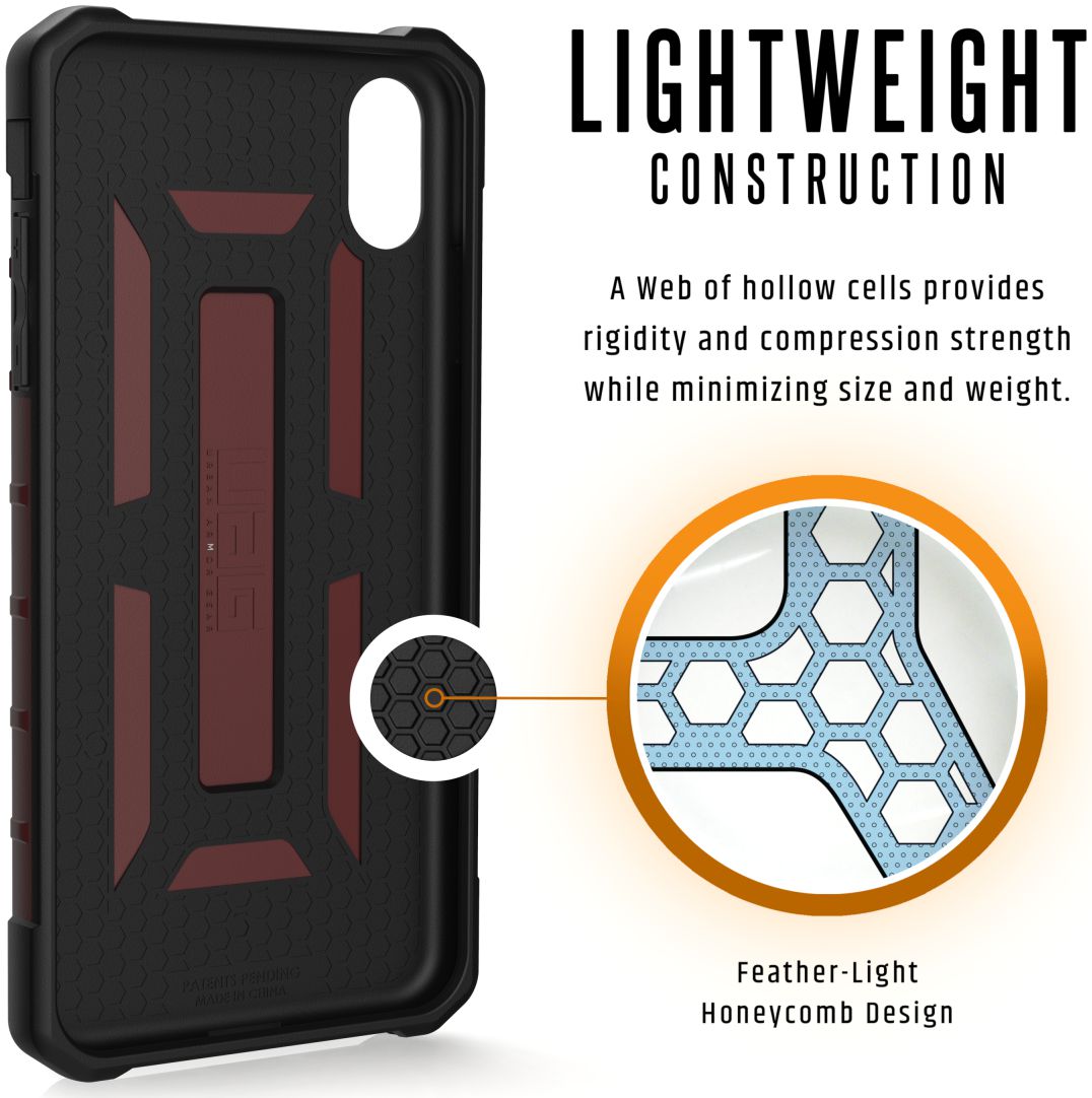 Urban Armor Gear Pathfinder Hoesje Apple iPhone XS Max Carmine afbeelding 6