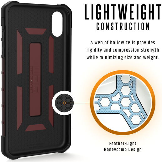 Urban Armor Gear Pathfinder Hoesje Apple iPhone XS Max Carmine afbeelding 6