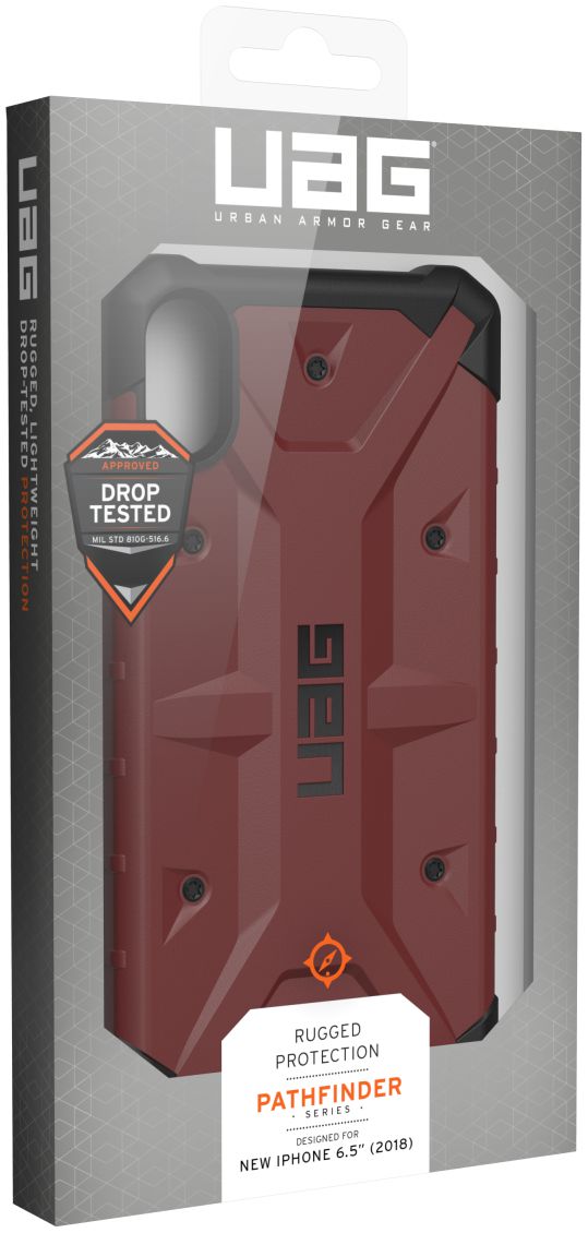 Urban Armor Gear Pathfinder Hoesje Apple iPhone XS Max Carmine afbeelding 21