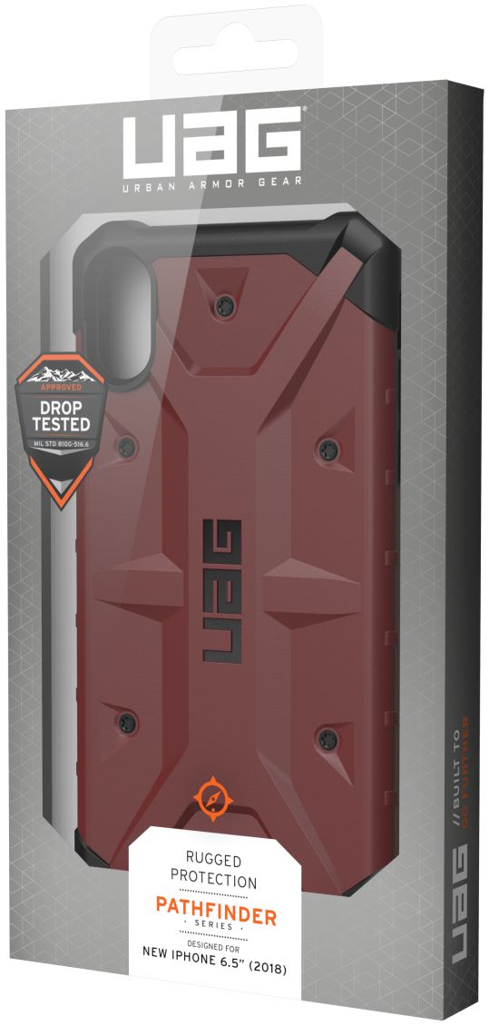 Urban Armor Gear Pathfinder Hoesje Apple iPhone XS Max Carmine afbeelding 23