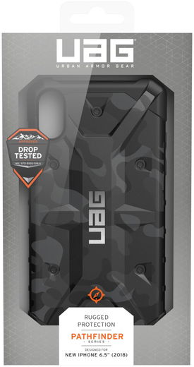 Urban Armor Gear Pathfinder Hoesje Apple iPhone XS Max Midnight Camo afbeelding 21