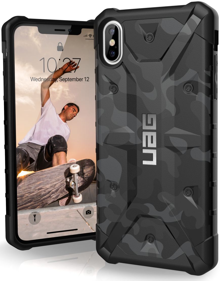 Urban Armor Gear Pathfinder Hoesje Apple iPhone XS Max Midnight Camo afbeelding 1
