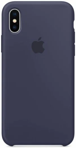 Apple iPhone X Siliconen Case Origineel Midnight Blue afbeelding 1