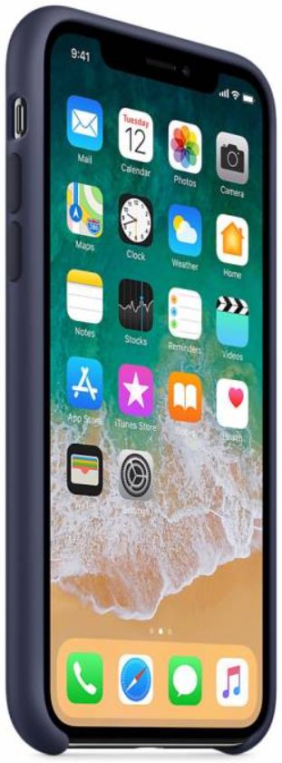 Apple iPhone X Siliconen Case Origineel Midnight Blue afbeelding 2