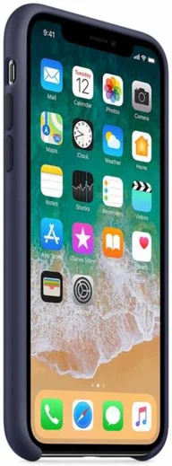 Apple iPhone X Siliconen Case Origineel Midnight Blue afbeelding 2