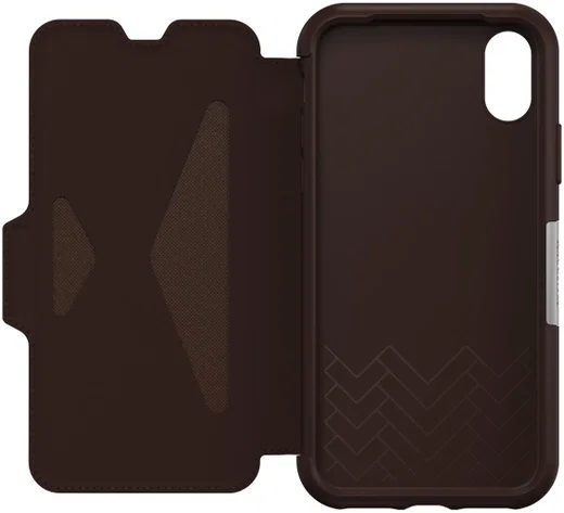 Otterbox Strada Series Apple iPhone XS / X Hoesje Book Case Espresso afbeelding 3